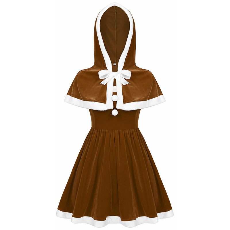 Hooded Cape Christmas costume