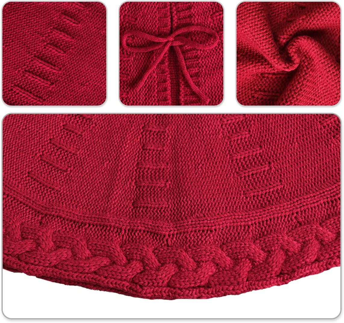 Christmas Knitted Tree Skirt