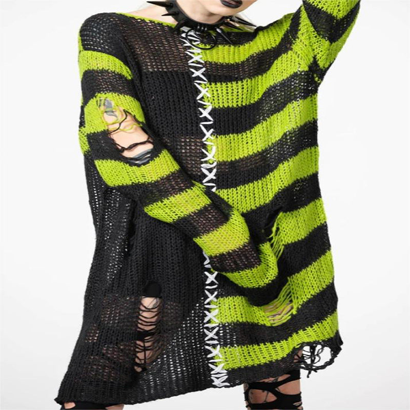 Ripped Long Sweater