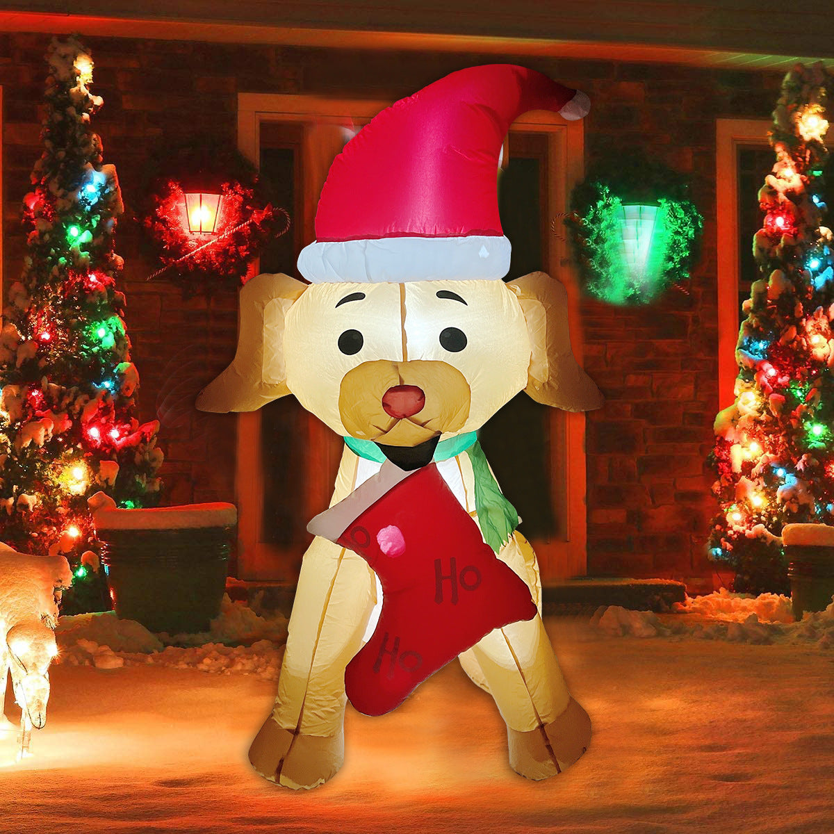 A Inflatable Christmas Bear