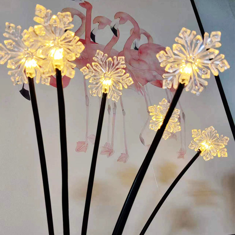 Snowflake Solar-powered String Lights