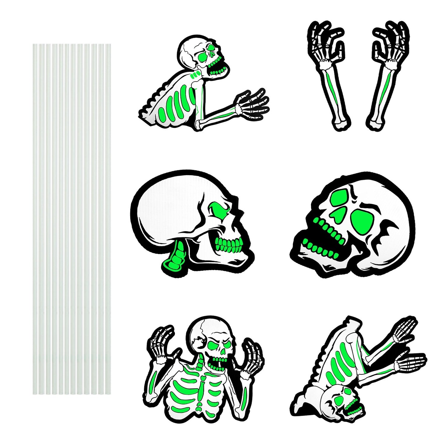 Skull/Tomb/Black Cat Yard Signs