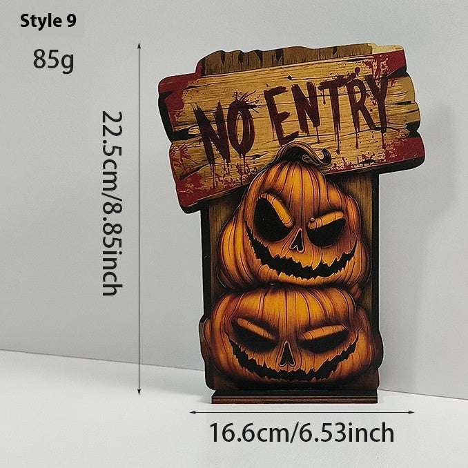 Wooden Retro Halloween Decoration