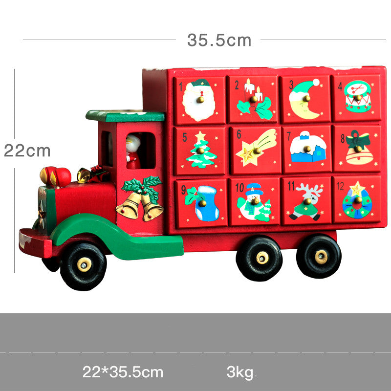 Christmas wooden calendar