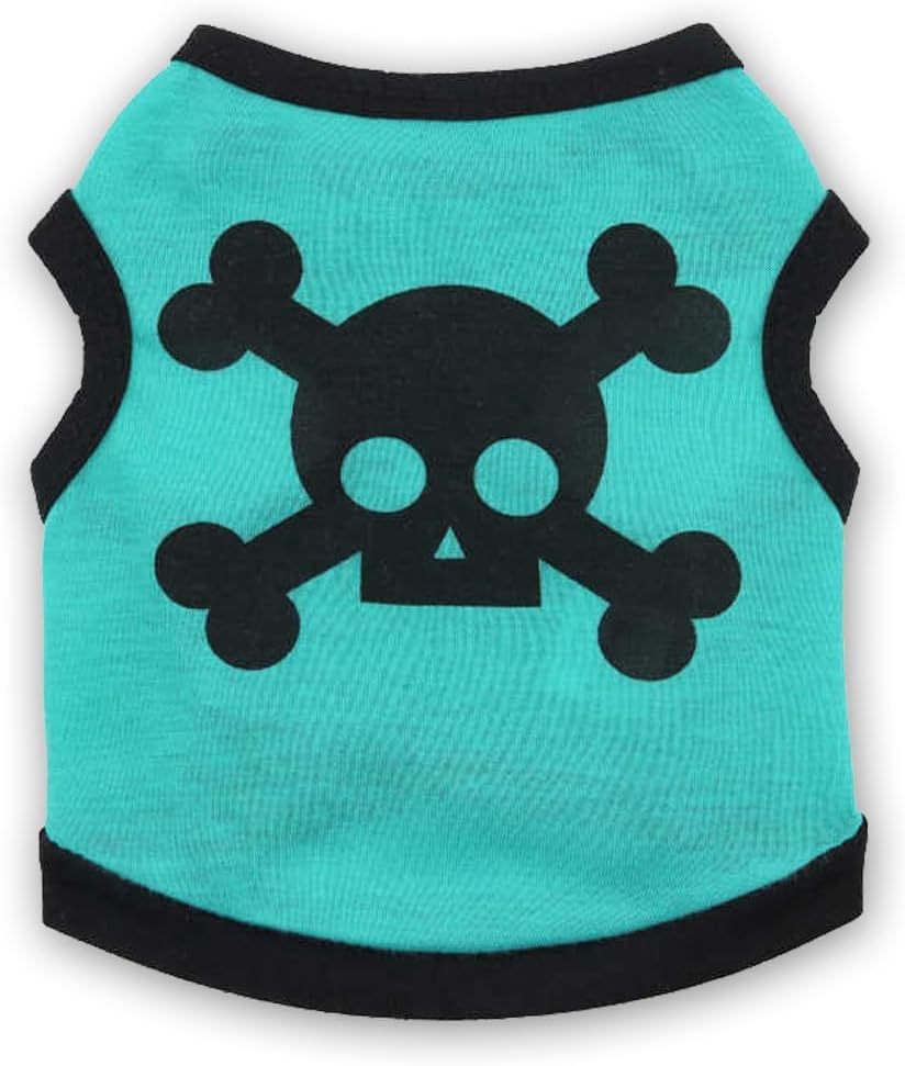 Dog Vest Skull Bones