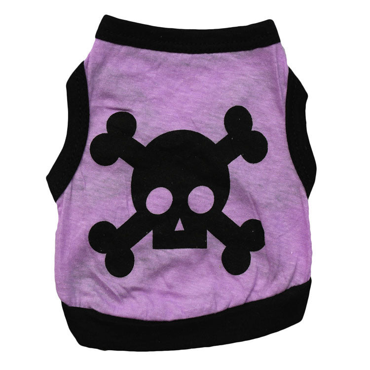 Dog Vest Skull Bones