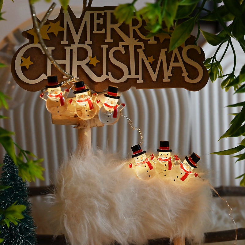 Snowman Modeling Decorative String Lights