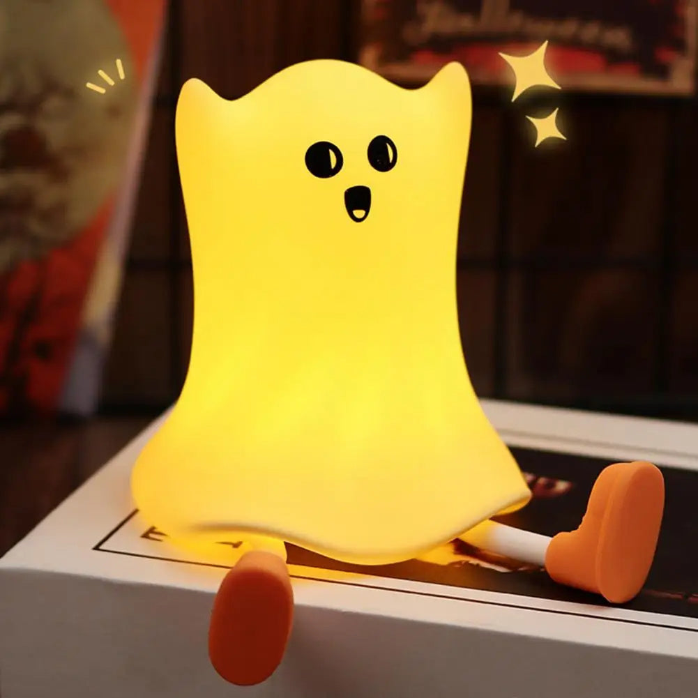 Silicone Ghost Shaped Bedside Lamp