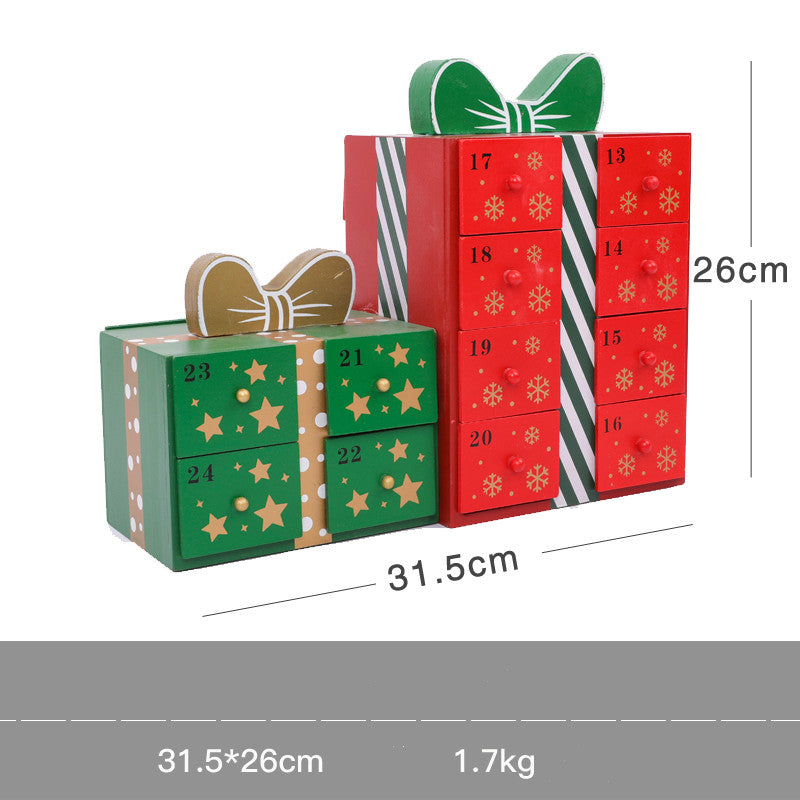 Christmas wooden calendar