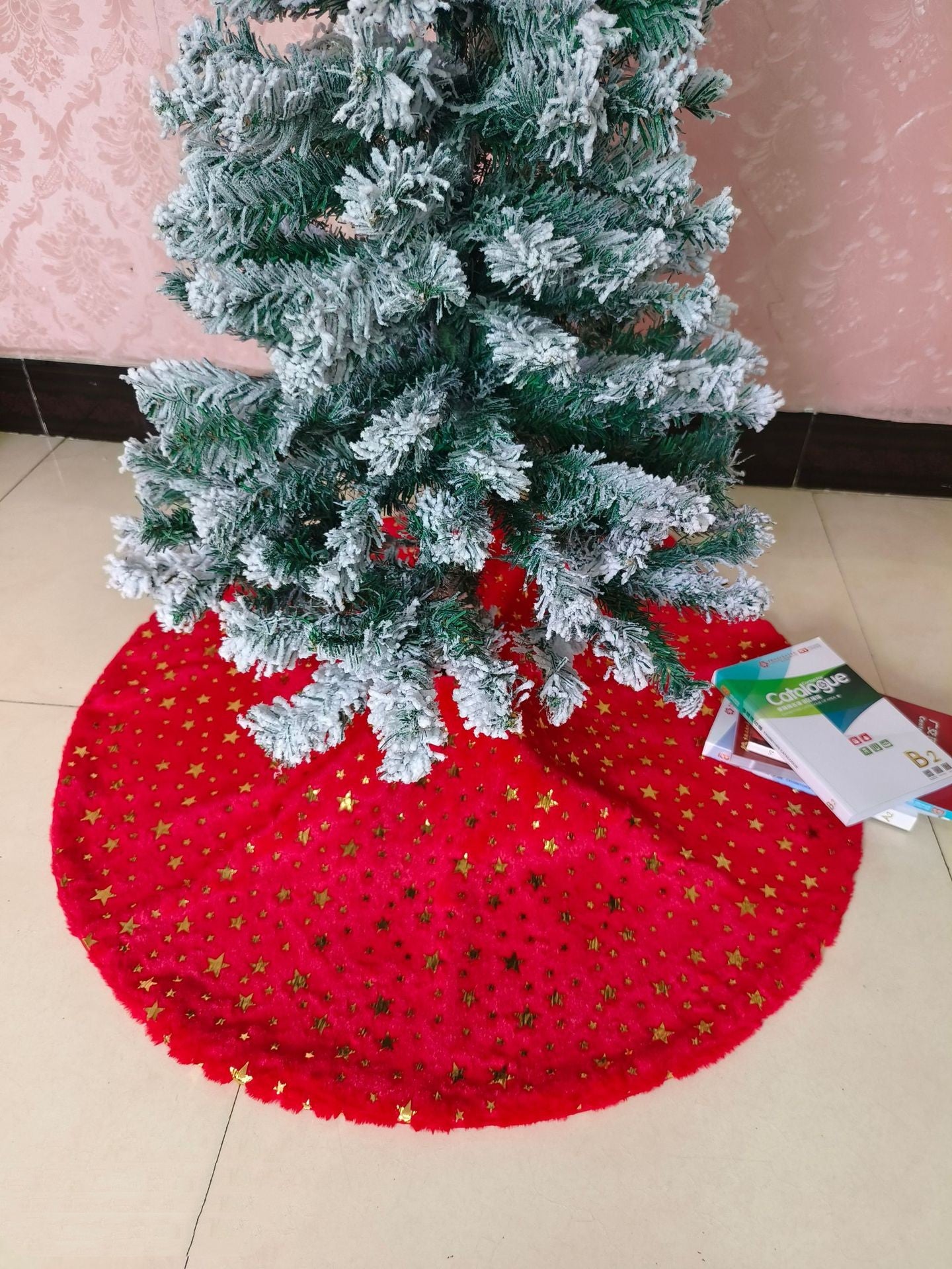 Red Christmas-tree Skirt Decorations