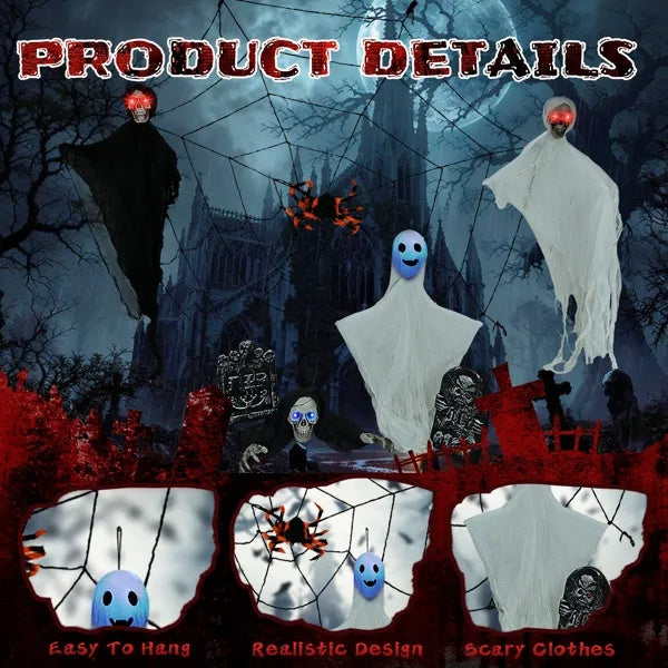 Hanging Ghosts/Cobwebs/Gravestone