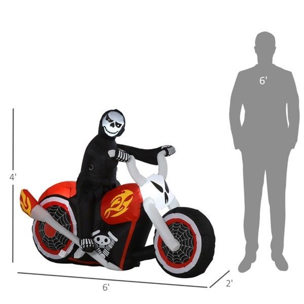 Monster On Bike Decoration