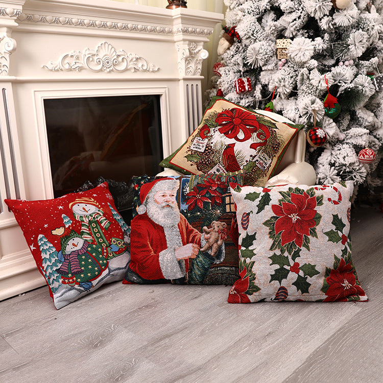 Christmas Square Pillow Cover Home