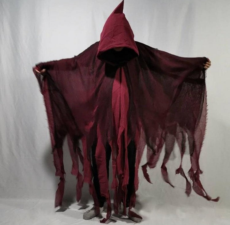 Cloak Cos Zombie Clothing Skull Cloak Props