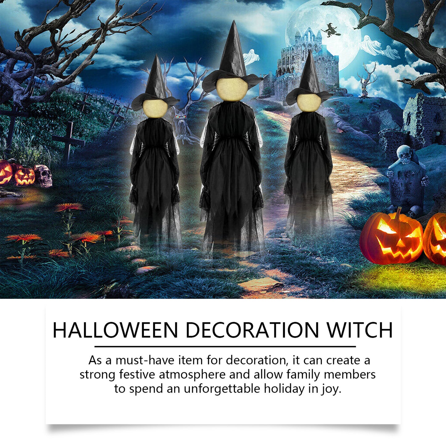 Three Witch Decoration