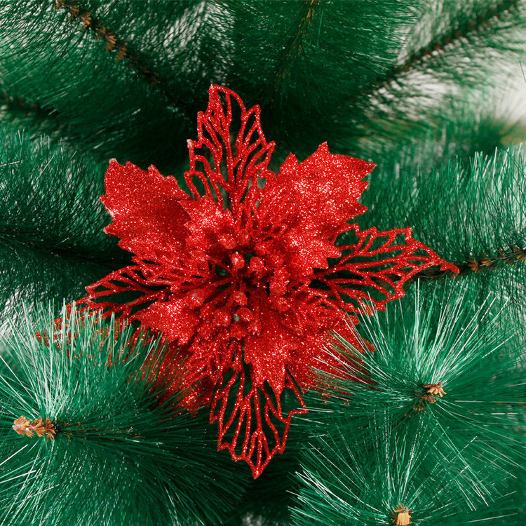 Hollowed out Christmas flowers