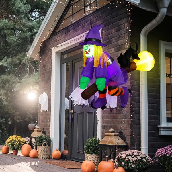 Witch Riding Broom