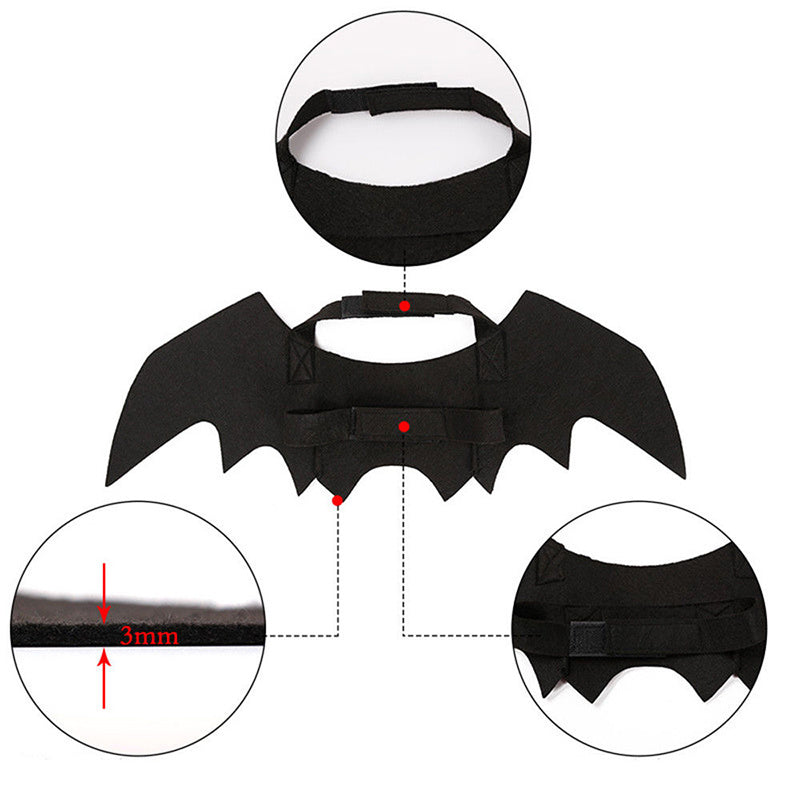 Pet Cat Small Dogs Bat Wings Halloween