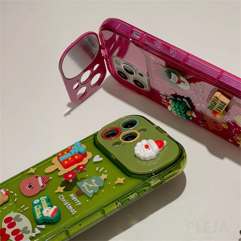 Xmas Santa Claus Cute Elk Hat Phone Case