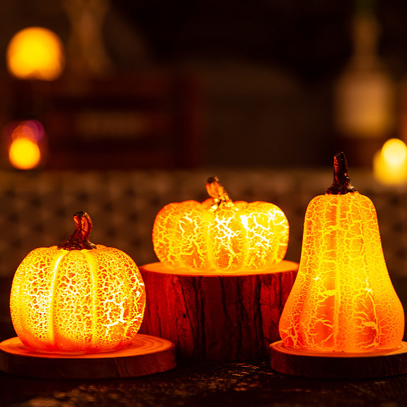 Halloween Pumpkin Lantern Candle Lamp