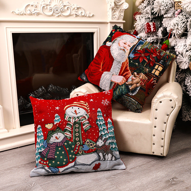 Christmas Square Pillow Cover Home