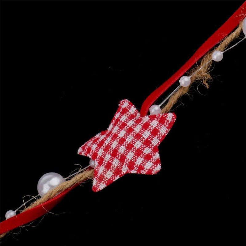 Five-pointed Star Bead Chain Ribbon