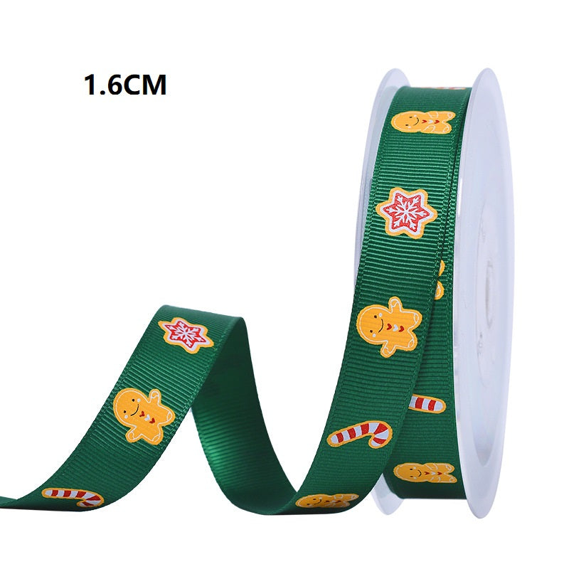 Polyester Christmas Scene Ribbon