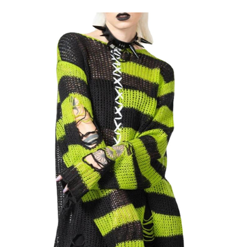 Ripped Long Sweater