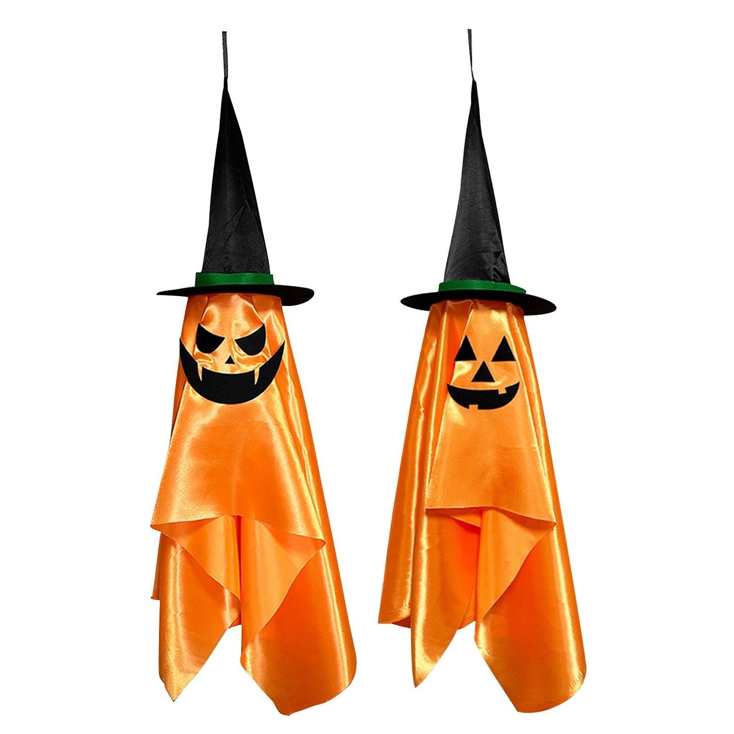 Hanging Ghosts With Wizard Hat