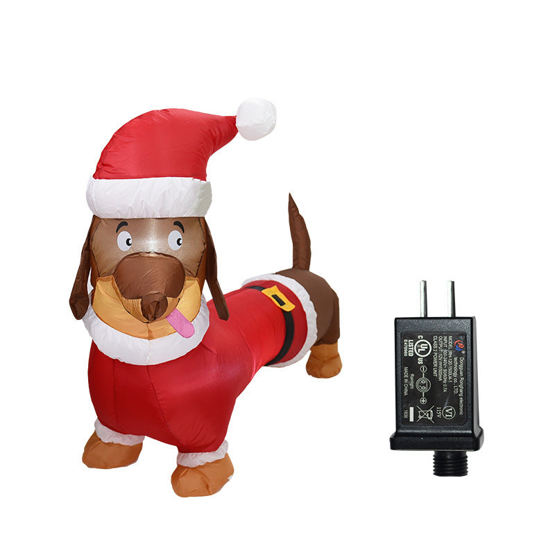 Christmas Inflatable Dog Lighting