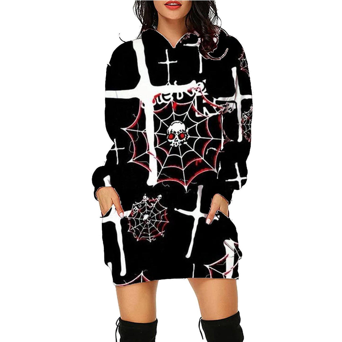 Long Hoodie With Pockets Sweater