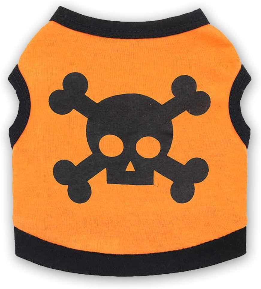 Dog Vest Skull Bones