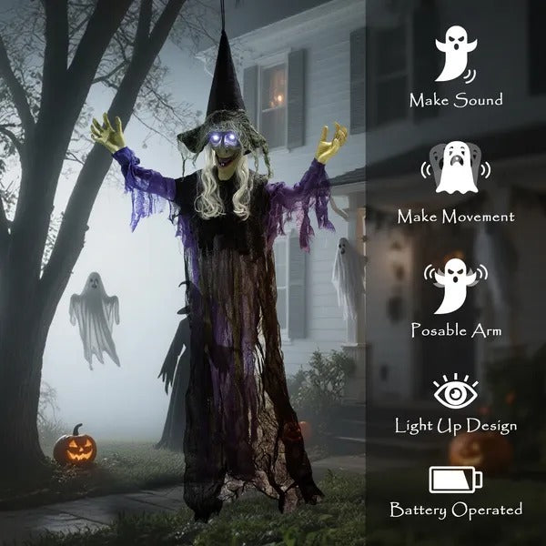 Life Size Hanging Witch
