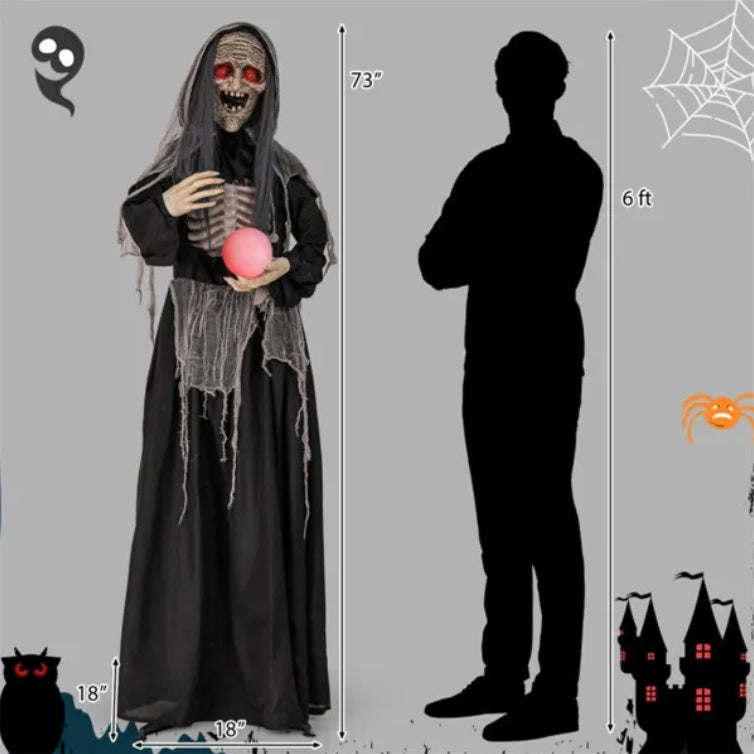 6 Feet Witches With Orbs