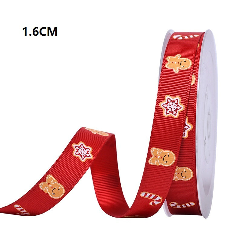 Polyester Christmas Scene Ribbon