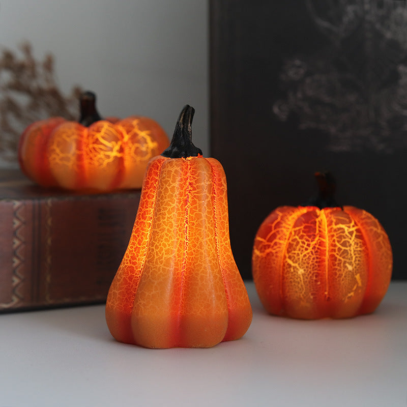Halloween Pumpkin Lantern Candle Lamp