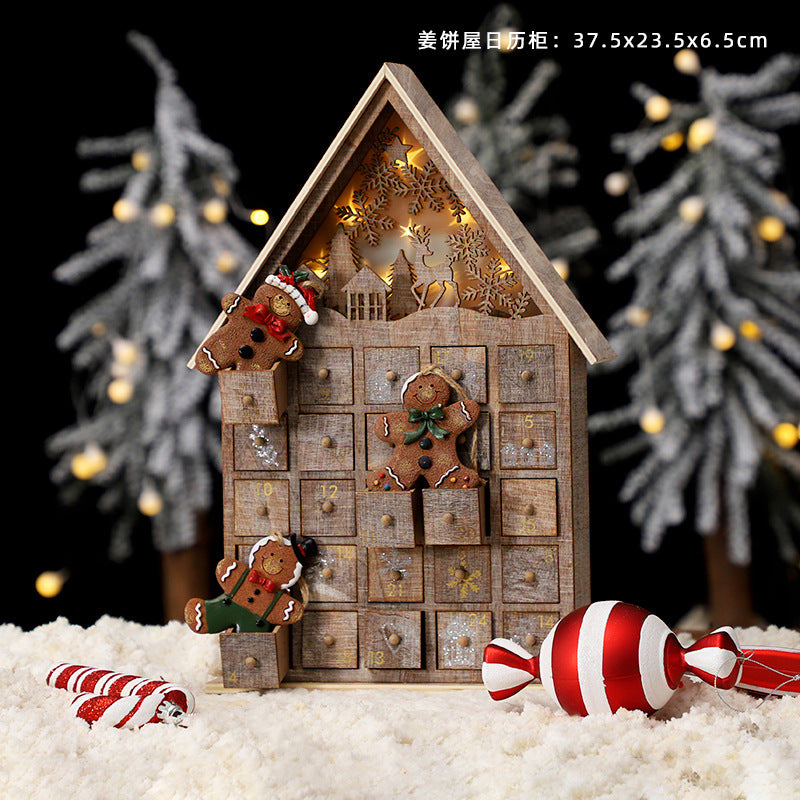 Christmas wooden calendar