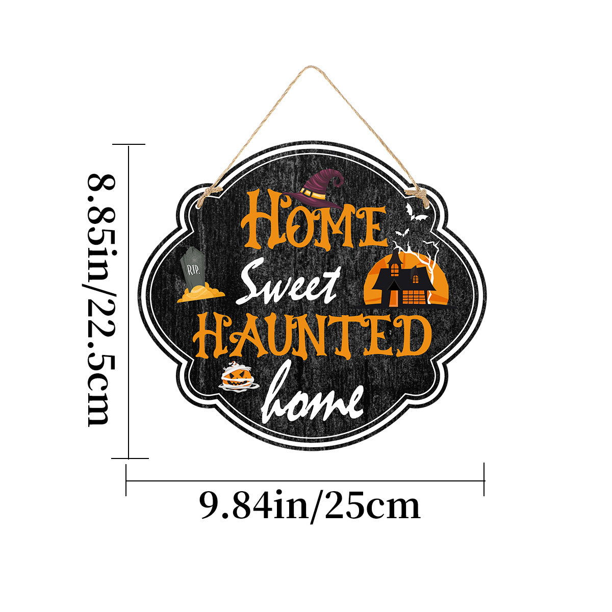 Imitation Wooden Doorplate Ghost