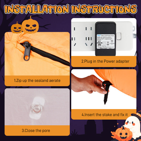 Animated Pumpkin Ghost