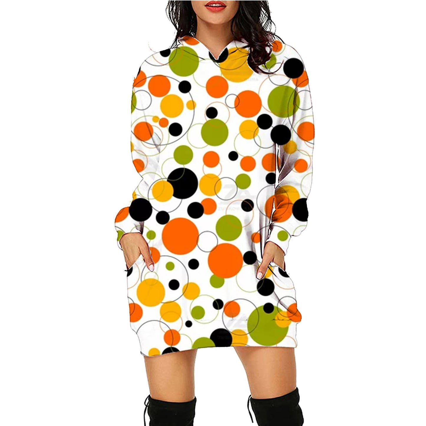 Long Hoodie With Pockets Sweater