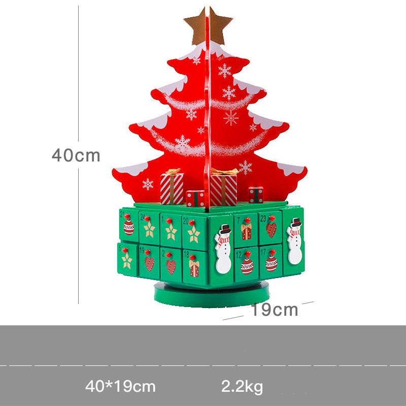 Christmas wooden calendar