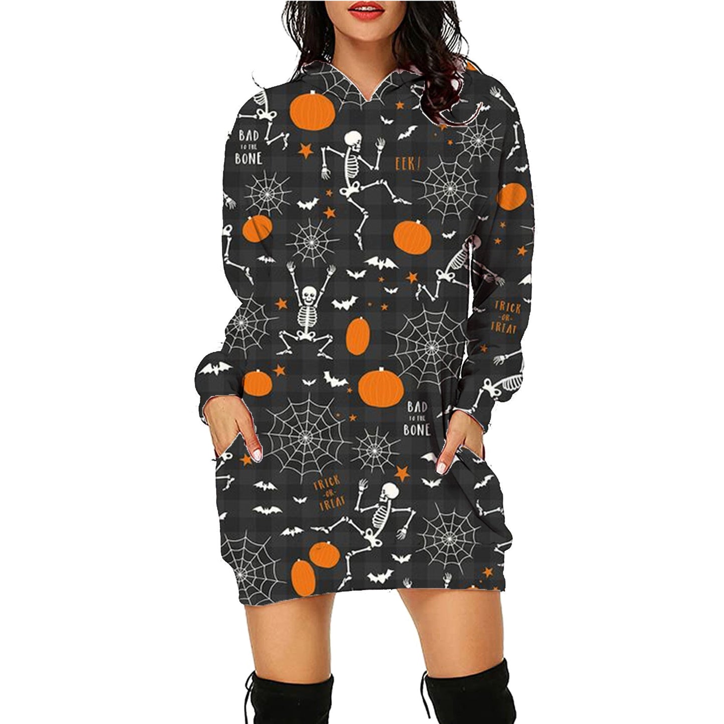 Long Hoodie With Pockets Sweater