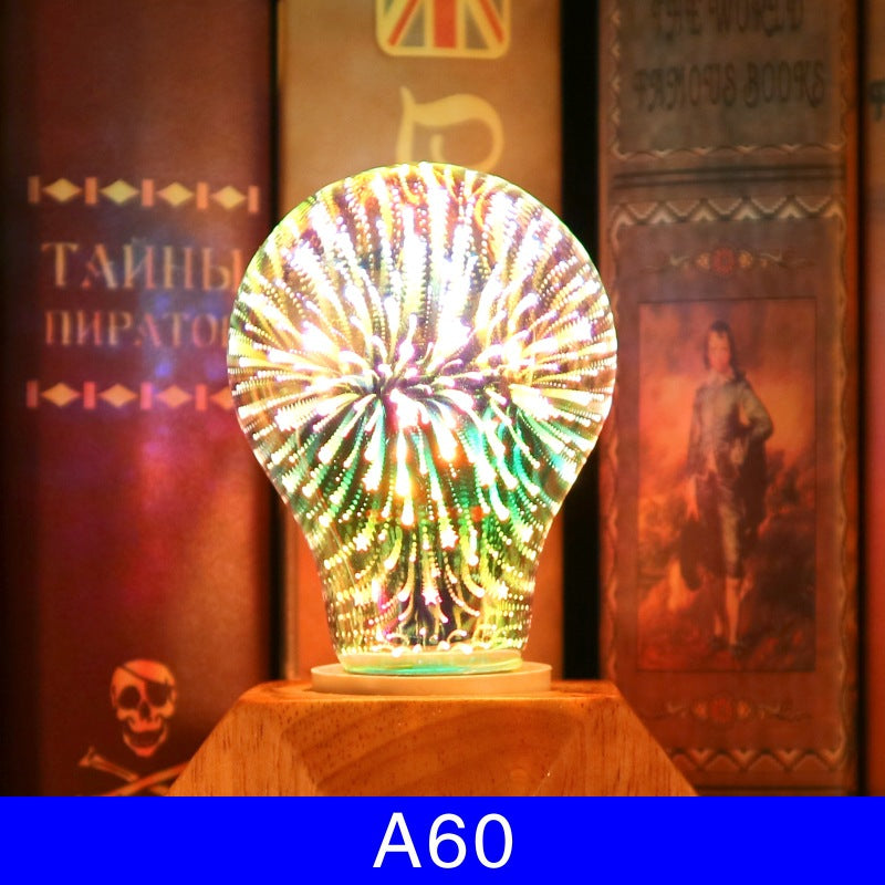 3D Fireworks Light Bulb