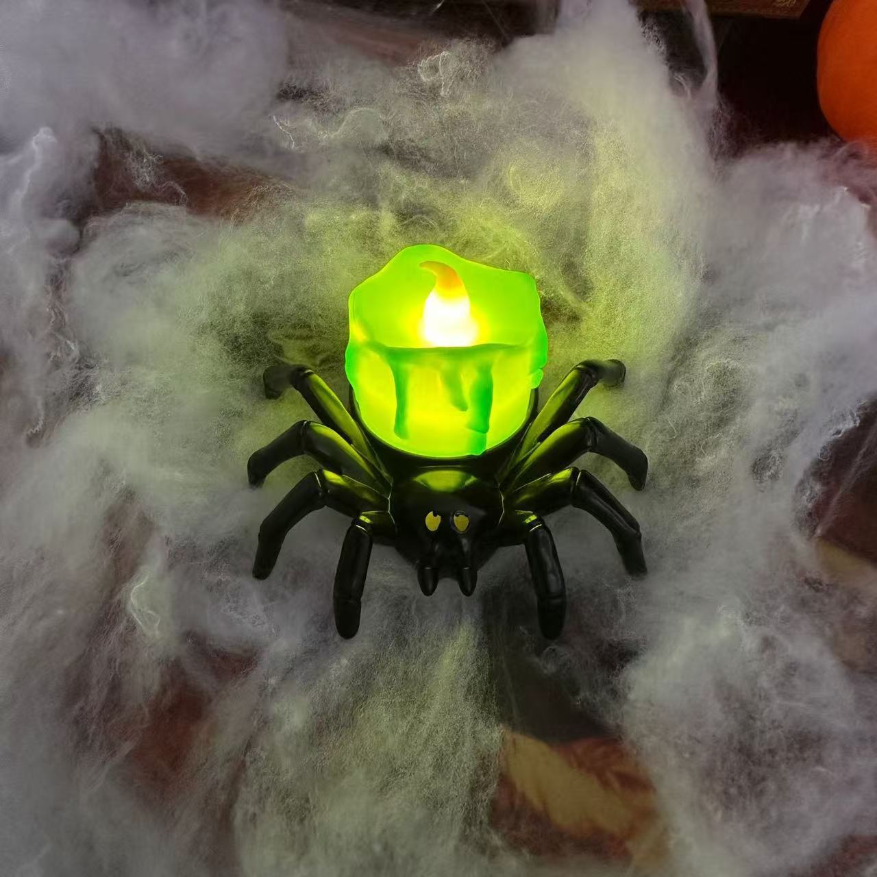 Pumpkin Spider Candle Light