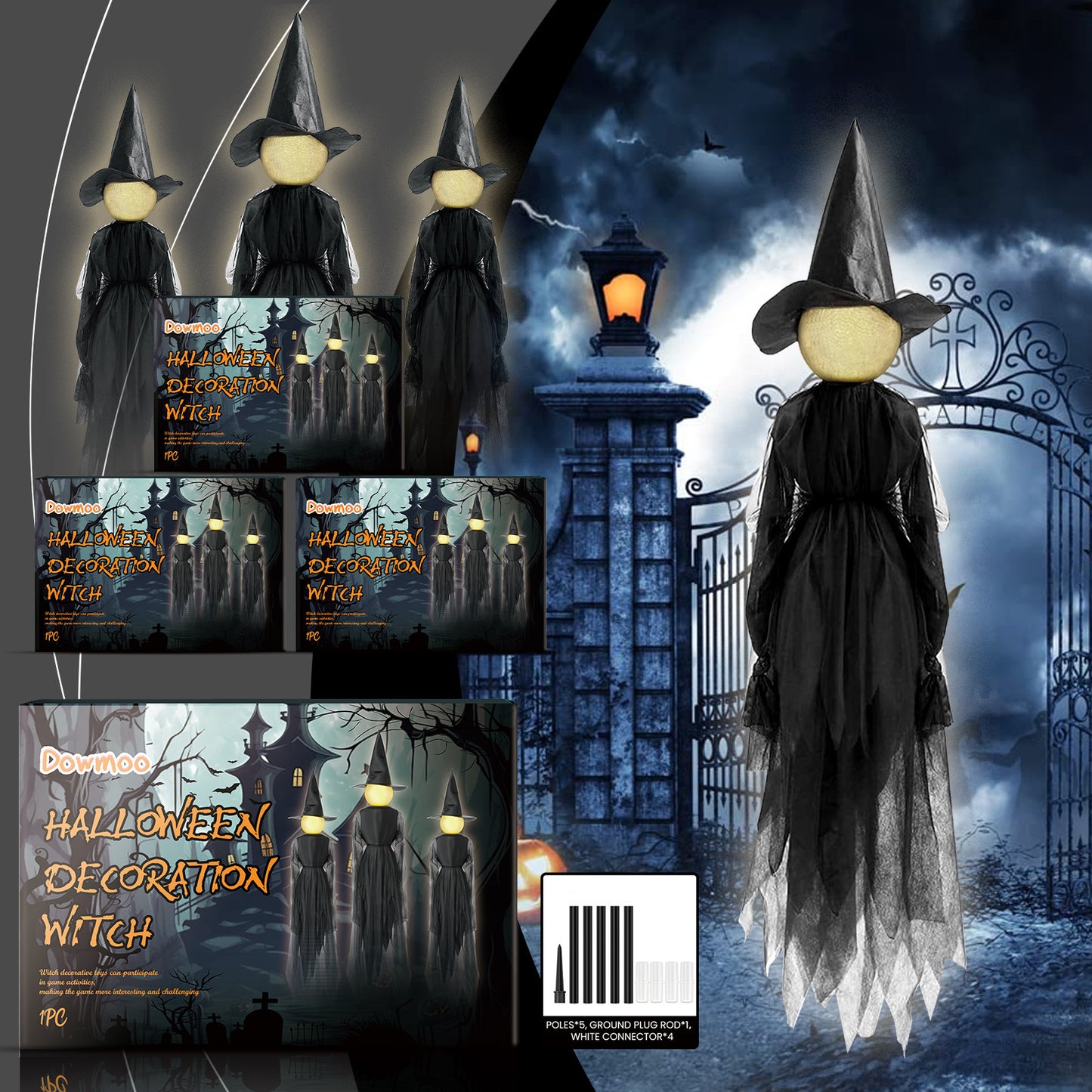 Three Witch Decoration