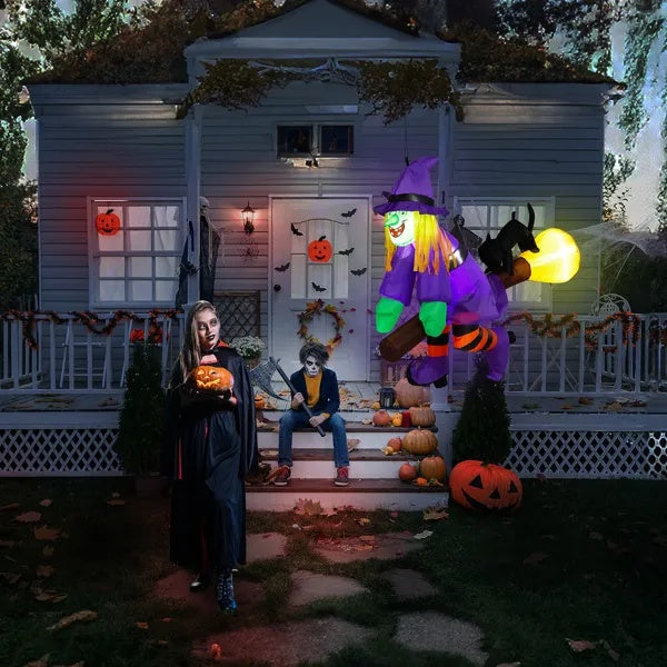Witch Riding Broom