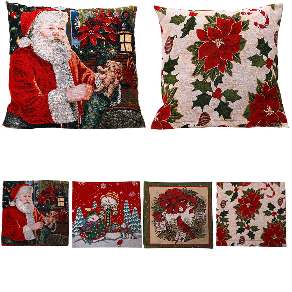 Christmas Square Pillow Cover Home
