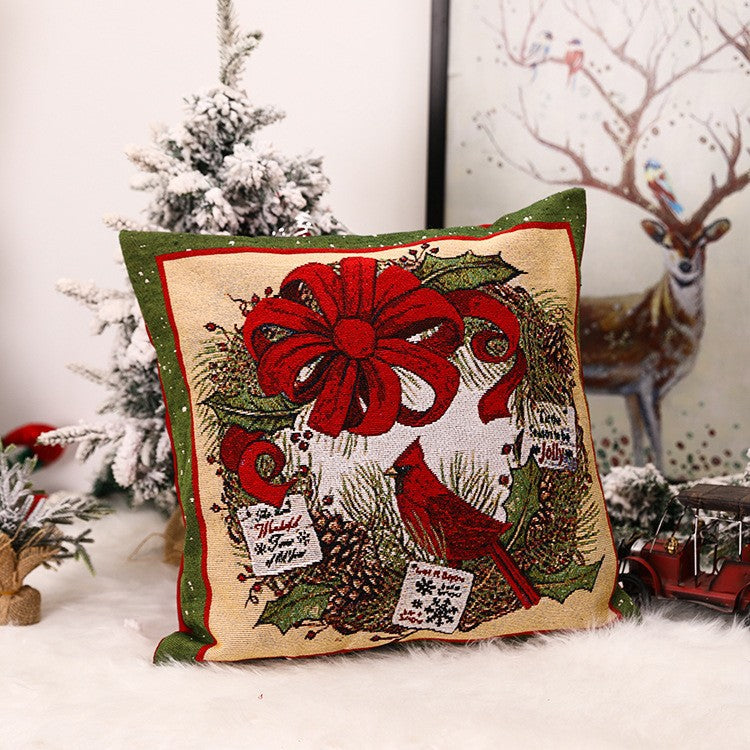 Christmas Square Pillow Cover Home