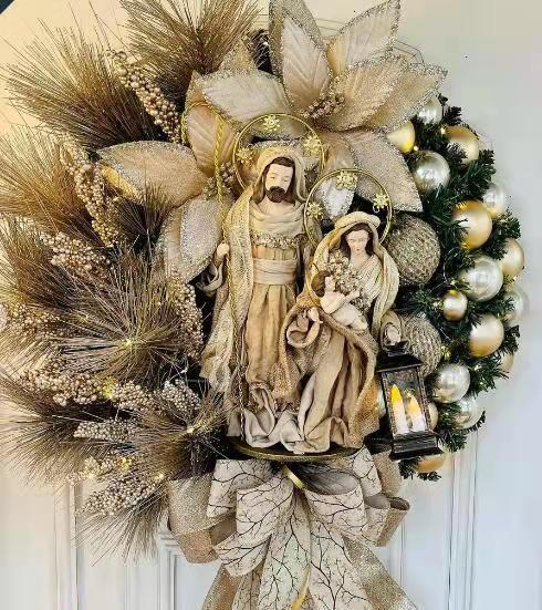 Jesus Christmas Wreath