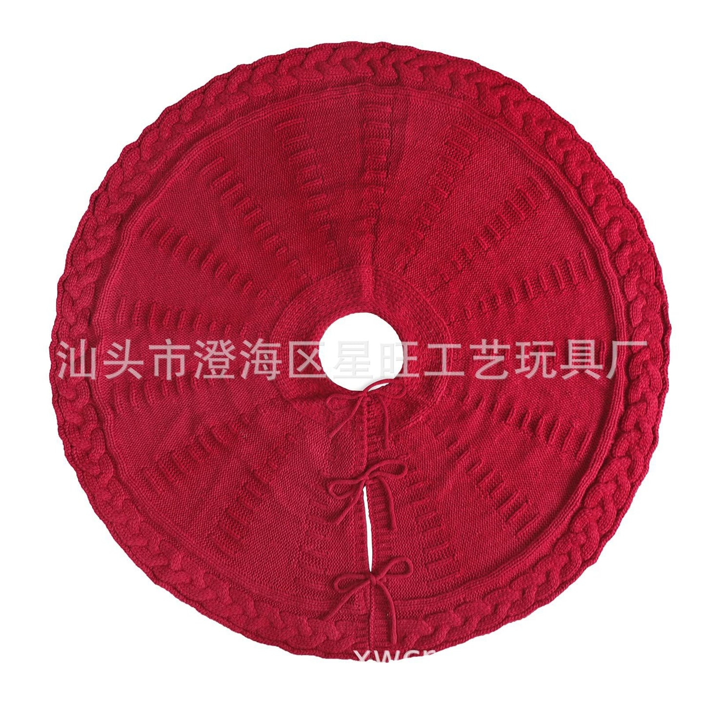Christmas Knitted Tree Skirt